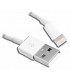 USB kabelis IPhone 5s,5c,5 8pin baltas iOS 7+ 1m