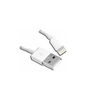 USB kabelis IPhone 5s,5c,5 8pin baltas iOS 7+ 1m