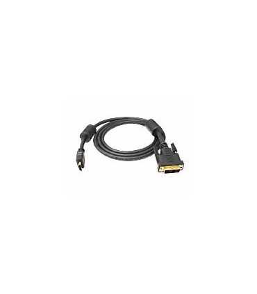 Kabelis HDMI 19pol - DVI-D kištukai "auksiniai" 1.5m su filtrais