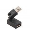Perėjimas USB kištukas A tipo - USB  lizdas A tipo kampu