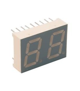 Indikatorius 9.2mm 2x7segm.