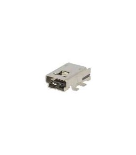 Lizdas mini USB lituojamas 4 pin