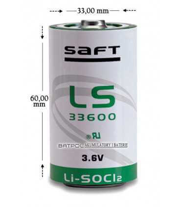 Ličio baterija R20 (D) LS20 3.6V 13000mAh SAFT su MOLEX5264 jungtele