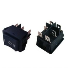 Klavišinis jungiklis R565KKBT0FS nefiks. 6k, 15A/250VAC (ON)-OFF-(ON)